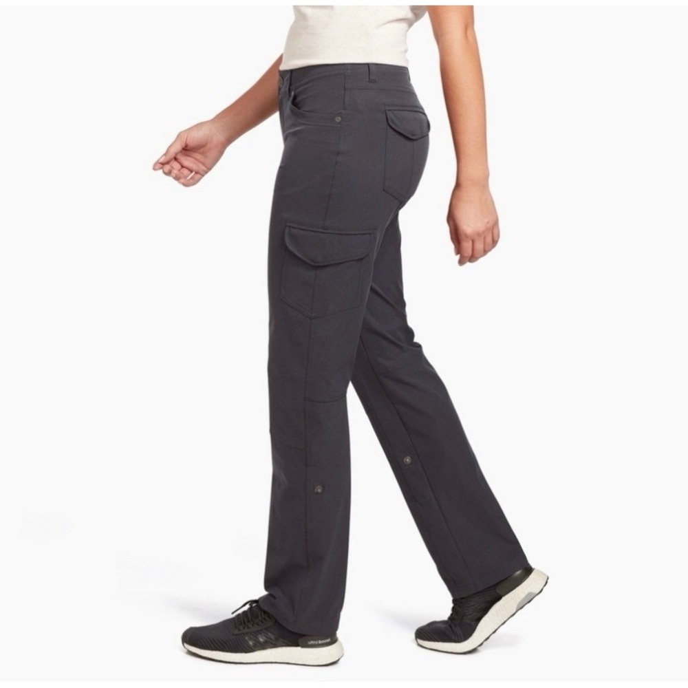 KUHL Freeflex Hiking Roll-Up Convertible Pants Gray 12 Short